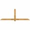 Ekena Millwork Eugene Rough Sawn Timber Gable Bracket, Western Red Cedar, 84"W x 31"H x 2"D x 4"F, 9/12 Pitch GBW084X31X0204EUG00RWR - alternate 1